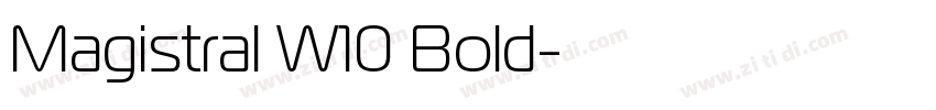 Magistral W10 Bold字体转换